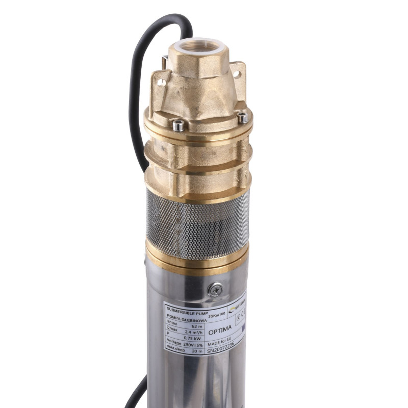 Насос вихревой скважинный OPTIMA 3SKm100 0,75кВт + кабель 15м+ пульт