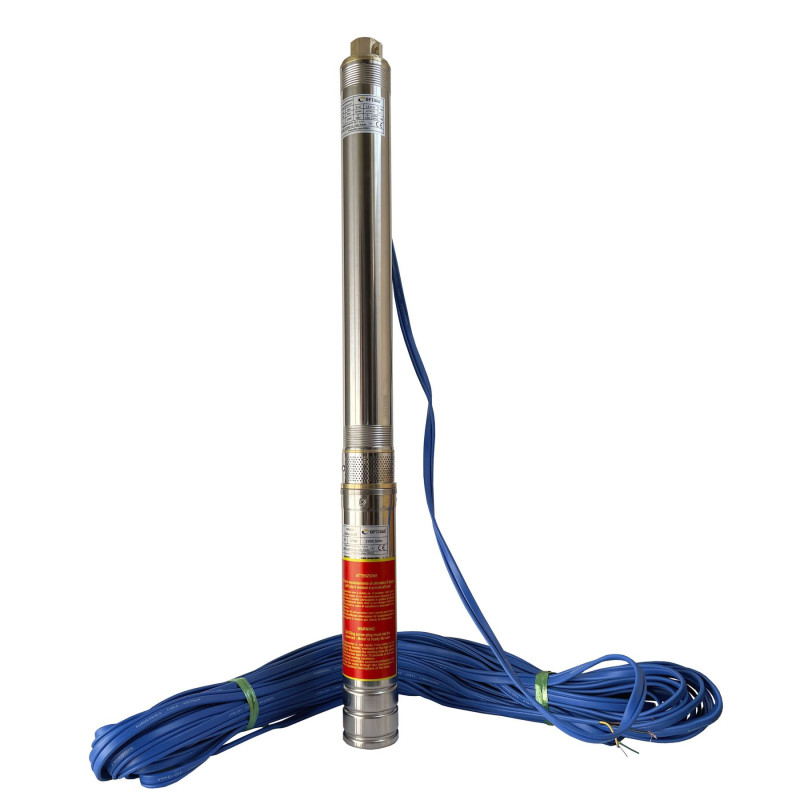 Скважинный насос 3" OPTIMA 3SDm1,8/15 0,37 кВт 61м +пульт+кабель 35м NEW