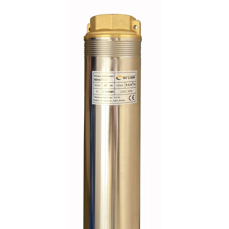 Насос свердловинний OPTIMA 4SDm6/11 1,1 кВт 69м + пульт+кабель 15м NEW