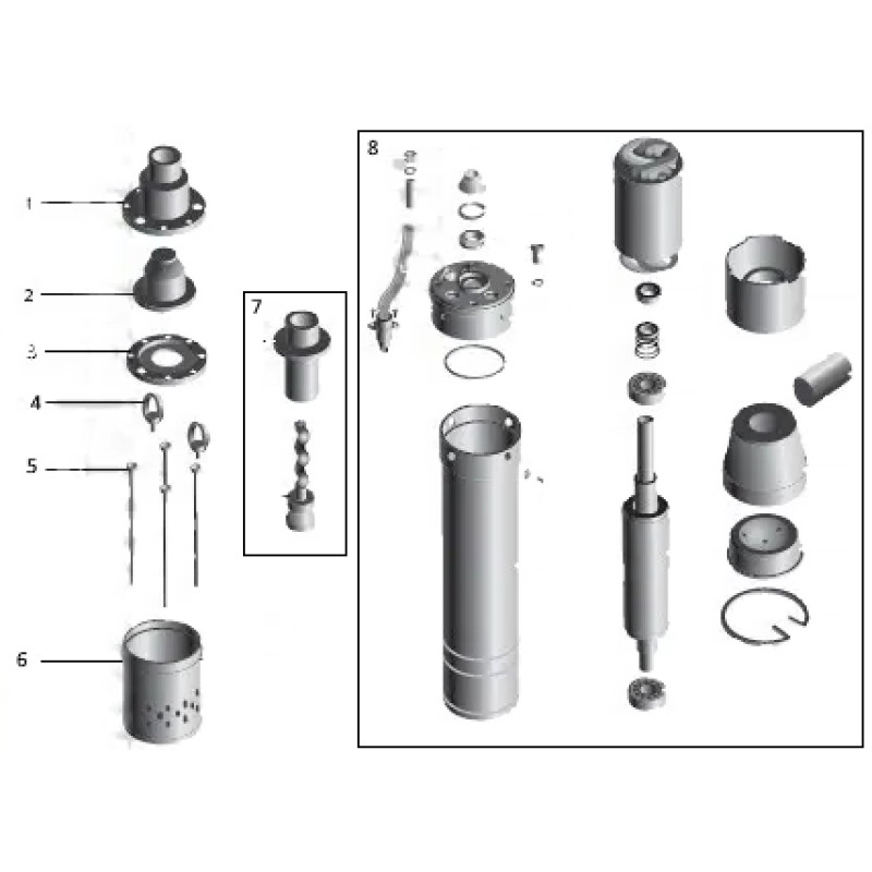 Насос скважинный шнековый VOLKS pumpe 3,5 QGD 1,8-50-0,75 кВт 3,5 дюйма + кабель 15м