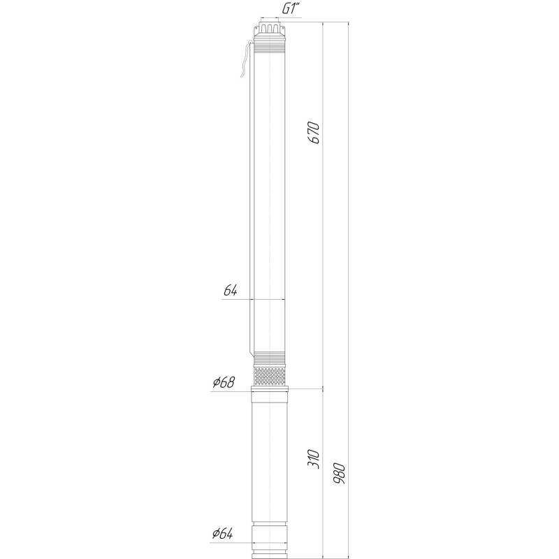 Скважинный насос 2,5" OPTIMA 2,5SDm1,5/18 0,25 кВт 48м + пульт+кабель 15м