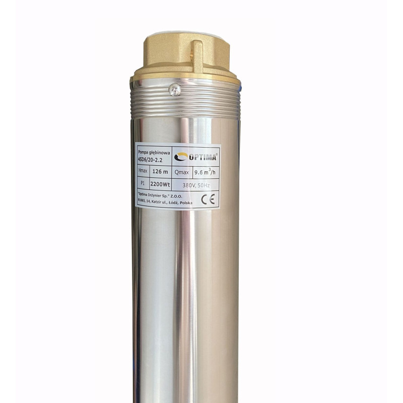 Насос свердловинний OPTIMA 4SD6/20 2,2 кВт 126м 3-фазний