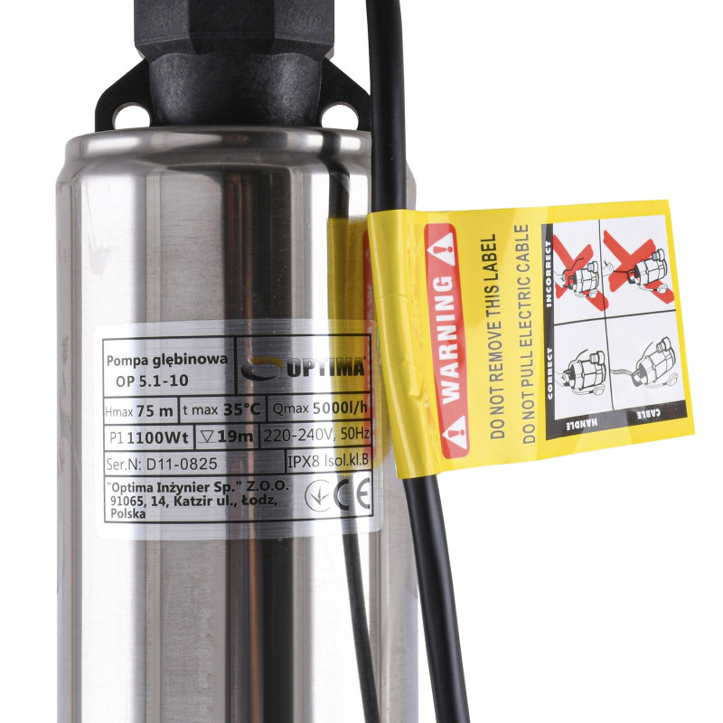 Насос колодезный OPTIMA OP 5,1 - 10 1,1 кВт