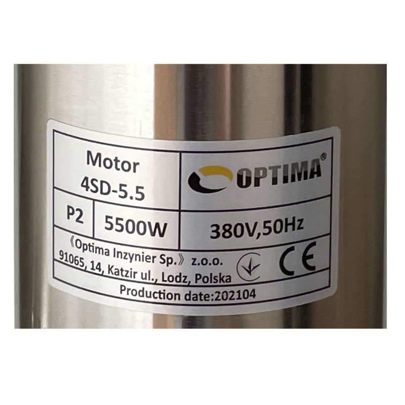 Насос свердловинний OPTIMA 4SD16/22 5,5 кВт 120м 3-фазний