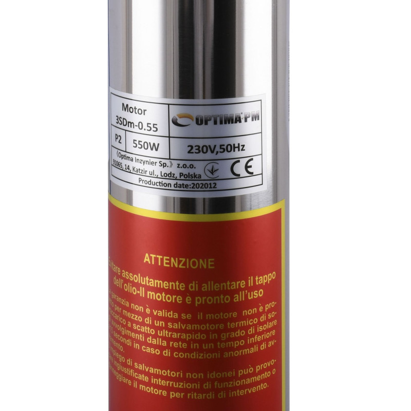 Насос свердловинний OPTIMA PM 3SDm2,5/15 0,55 кВт 65м + 40 м кабель