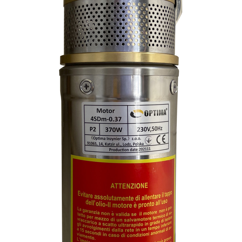 Насос свердловинний OPTIMA 4SDm3/ 6 0.37 кВт 44м + пульт+кабель 1.5м NEW