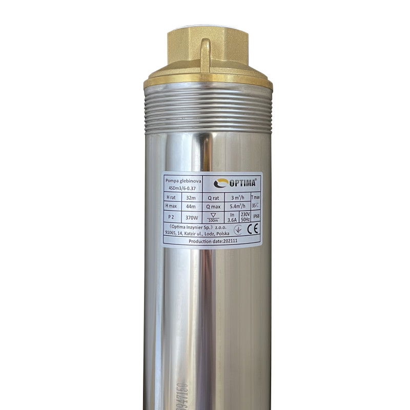Насос свердловинний OPTIMA 4SDm3/ 6 0.37 кВт 44м + пульт+кабель 25м NEW