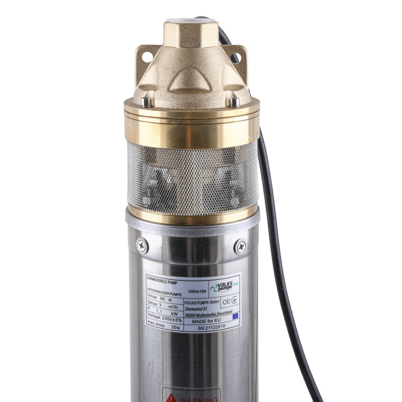 Насос вихревой скважинный VOLKS pumpe PM 4SKm150 1.1кВт + кабель 10м