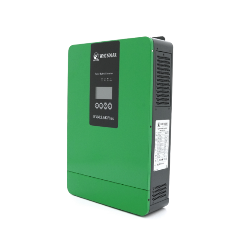 Гібридний інвертор WHC HVM-3.6KW PLUS 3600W 24V 0-100A 40-450V MPPT (10А, 450 Vdc)