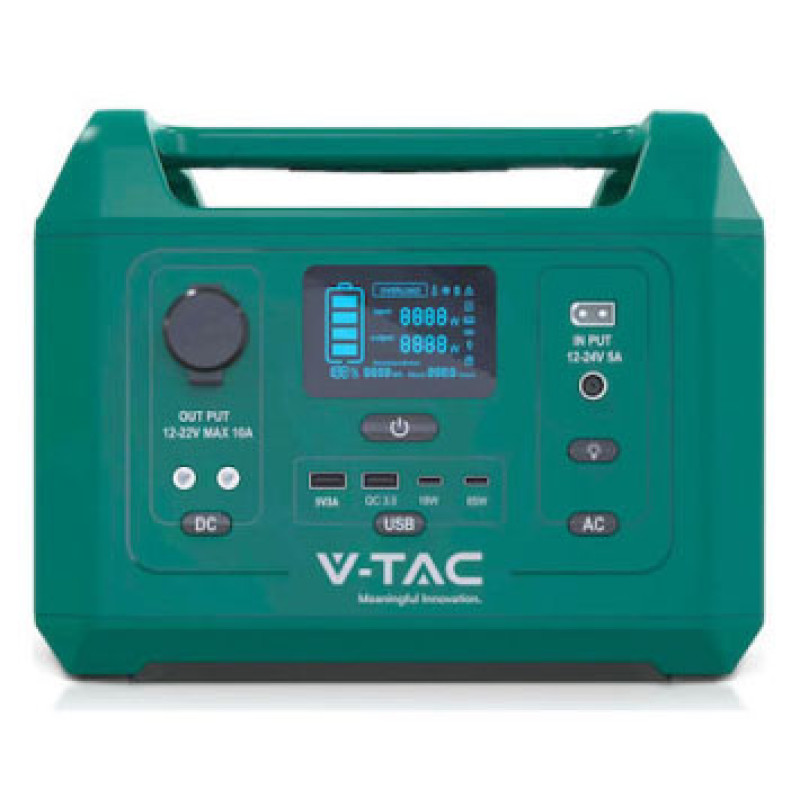 Портативна зарядна станція V-TAC VT-303N,  LiFePO4  (300W,288Wh) 