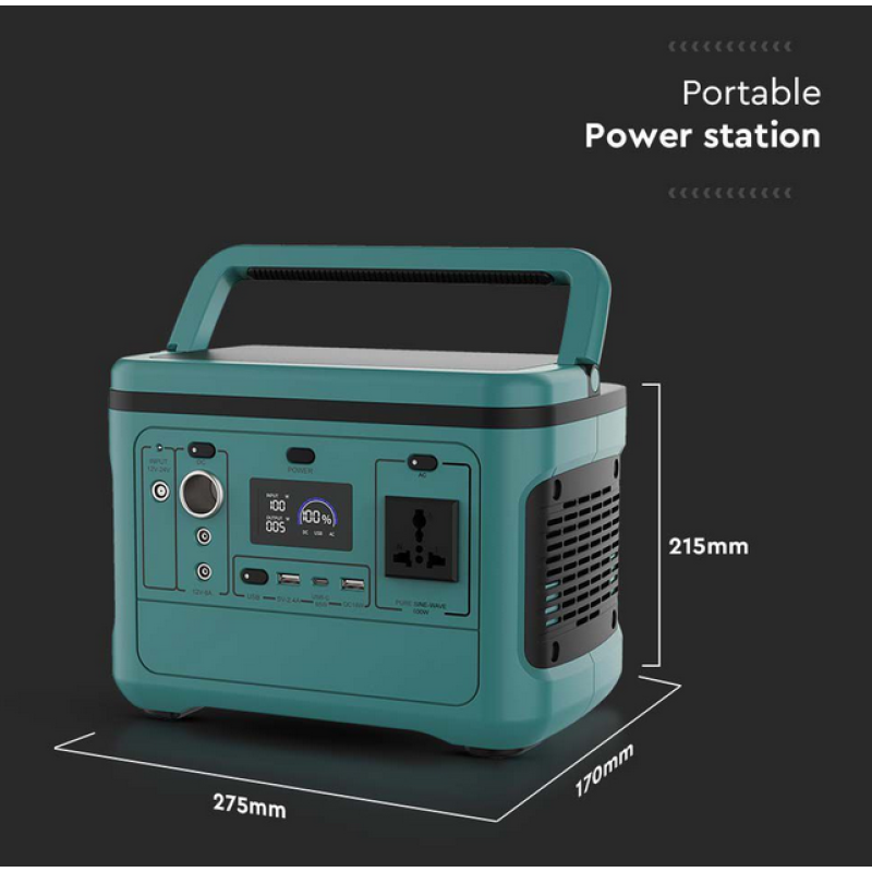 Портативная зарядная станция V-TAC VT-606 (500W,568Wh)  