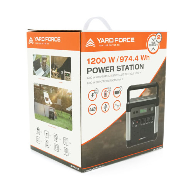 Портативна зарядна станція Voltronic Yard Force LX PS1200, Li-ion, LED, Q2 (1200W, 974Wh)  