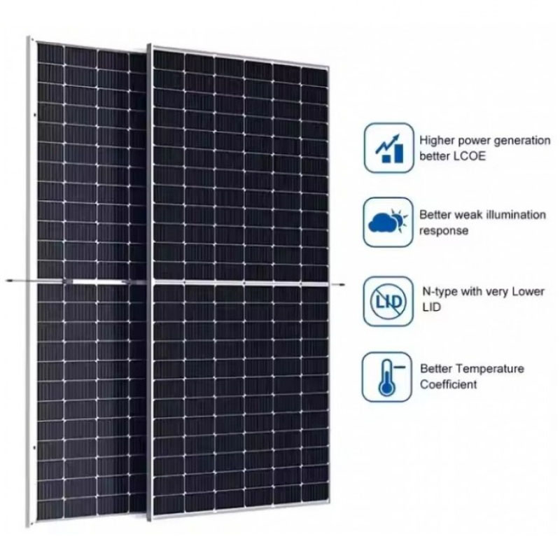 Сонячна панель JA Solar JAM72D40 MC4  585Вт, 44.22В, 13/23A двостороння  