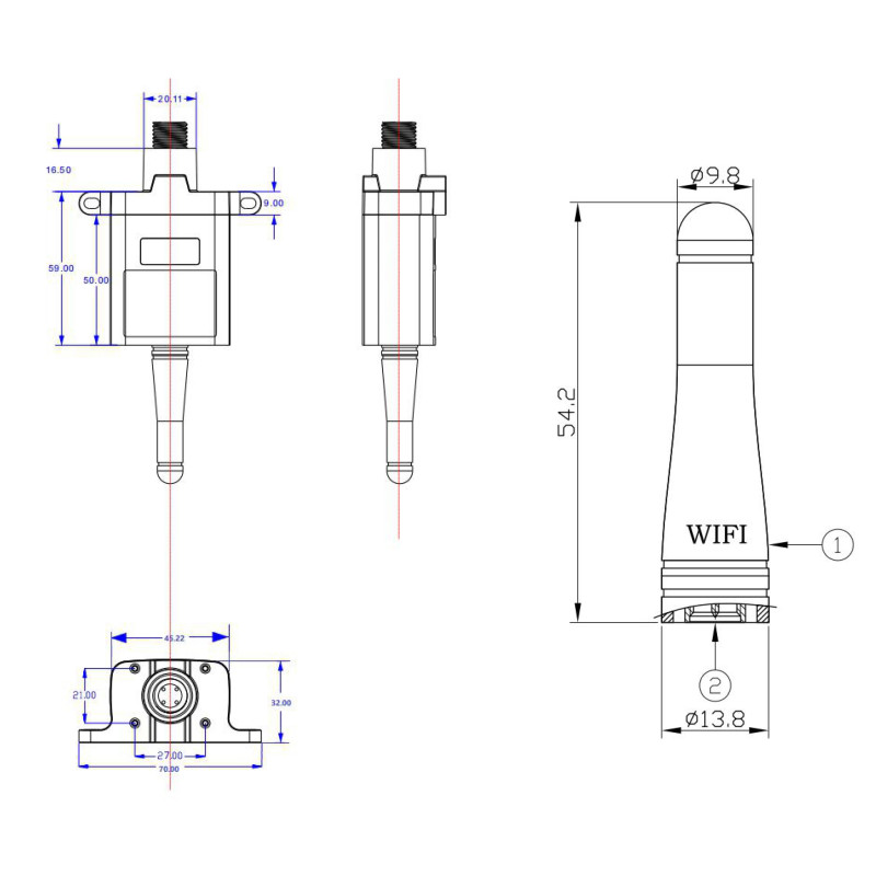 WiFi модуль для гибридного инвертора 3 кВт/5кВт Tervix Pro Line