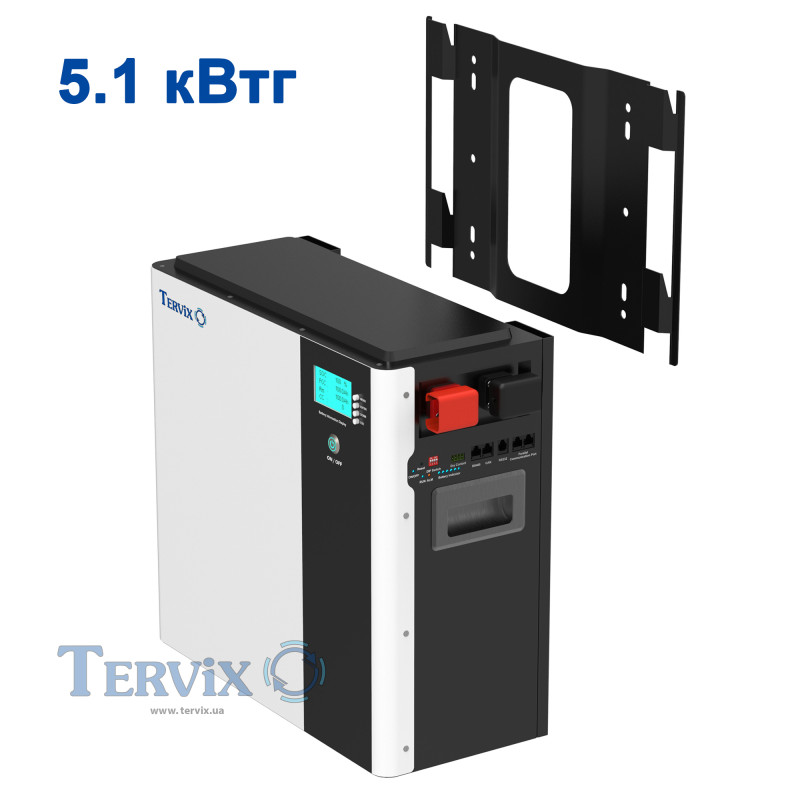 Система автономного живлення Tervix BANKA 5,1 кВтг - інвертор 5кВ + акумулятор 51,2В 100 Аг