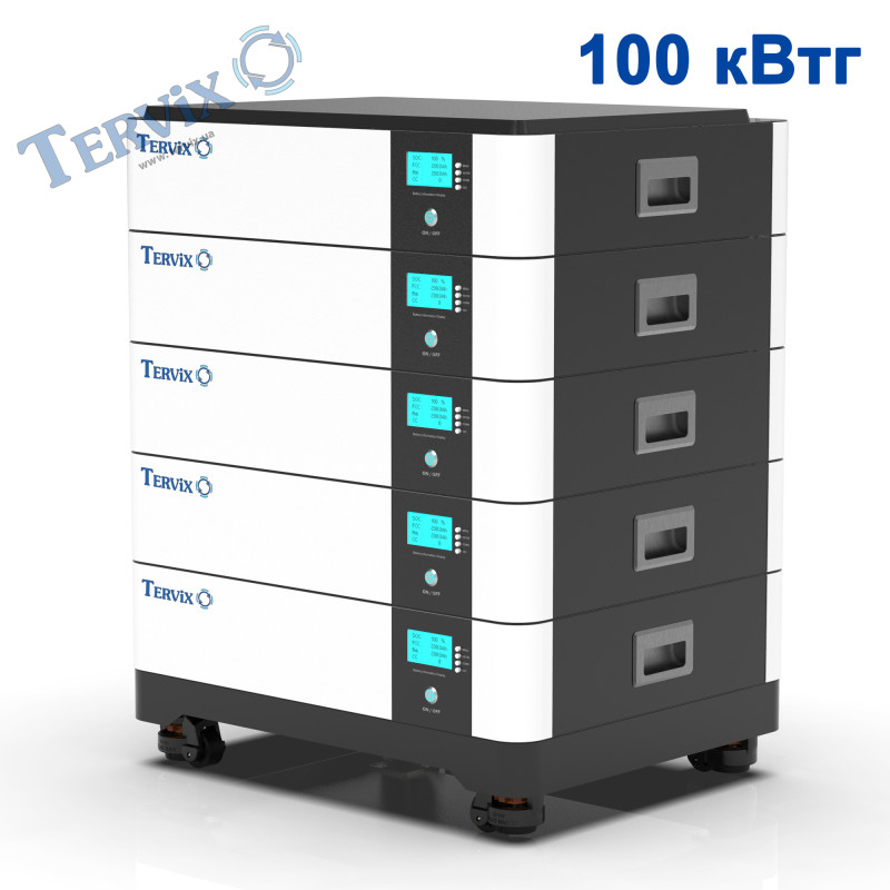 Підставка на підлогу з колесами під акумуляторні батареї LiFePO4 Tervix Pro Line