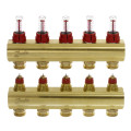 Коллектор Danfoss FHF-5F с расходомерами для 5 контуров