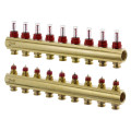 Колектор Danfoss FHF-9F із витратомірами для 9 контурів