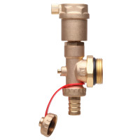 Торцева секція Danfoss FHF-EA з автоматичним повітровідвідником та зливним краном