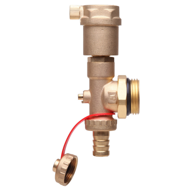 Торцева секція Danfoss FHF-EA з автоматичним повітровідвідником та зливним краном