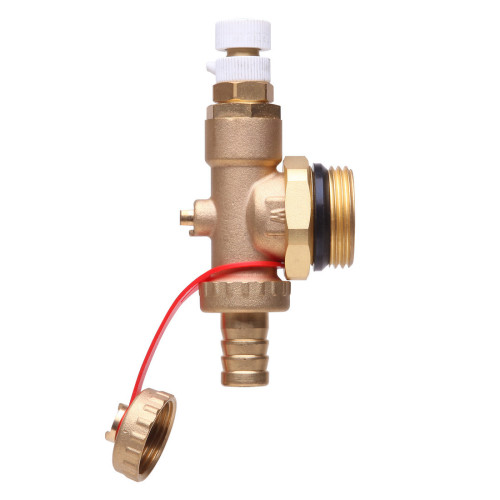 Торцева секція Danfoss FHF-EM з ручним відвідником повітря та зливним краном