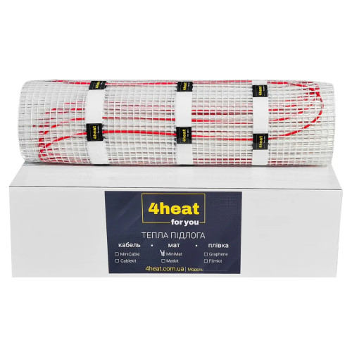 Мат нагрівальний двожильний 4HEAT Minimat-150-4,0 м2