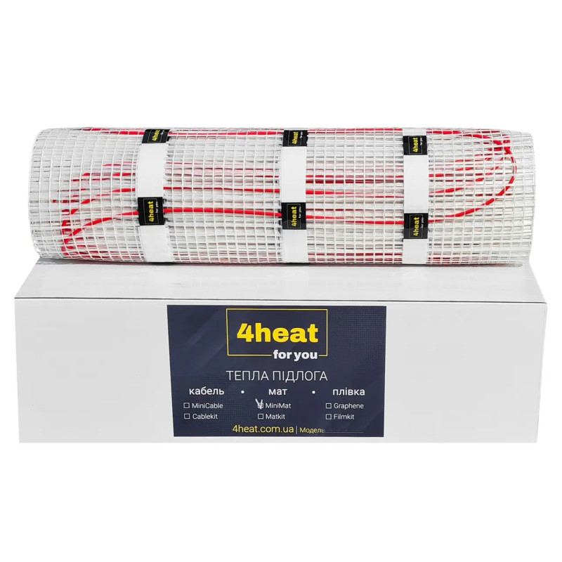 Мат нагрівальний двожильний 4HEAT Minimat-150-4,0 м2