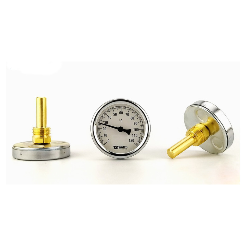 Термометр Watts 100/75 F+R801, із занурювальною гільзою 1/2"