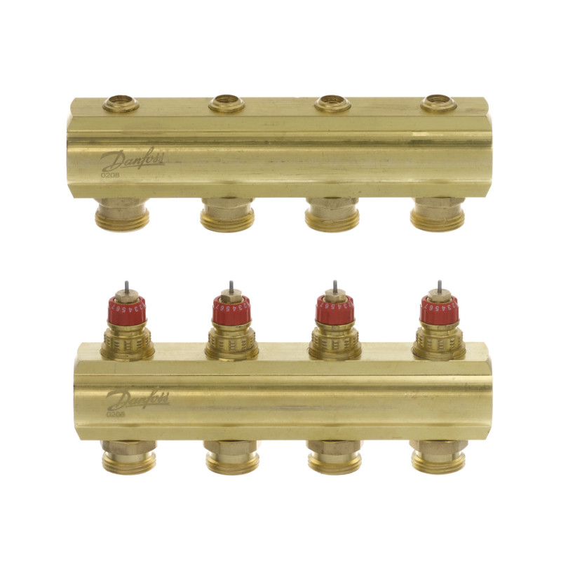 Danfoss FHF-4 (088U0504) Колектор з термостатичними вставками