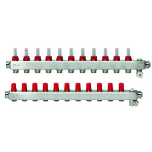 Danfoss SSM-11F (088U0761) нержавіючий колектор з ротаметрами
