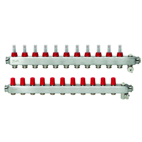Danfoss SSM-11F (088U0761) нержавіючий колектор з ротаметрами