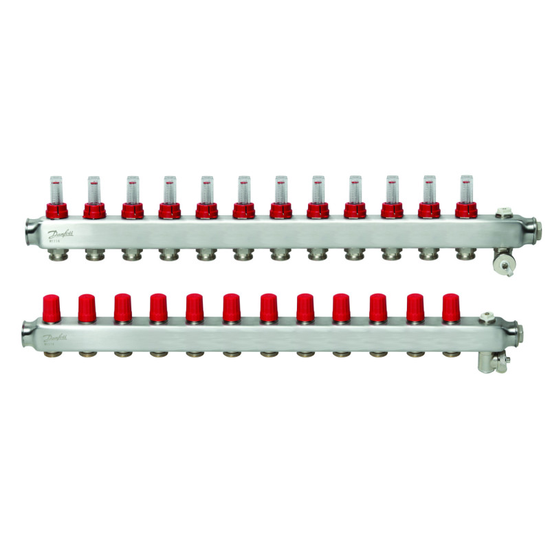 Danfoss SSM-12F (088U0762) нержавіючий колектор з ротаметрами