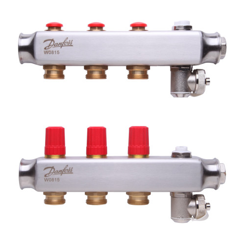 Danfoss SSM-3 (088U0803) Коллектор из нержавеющей стали без ротаметров