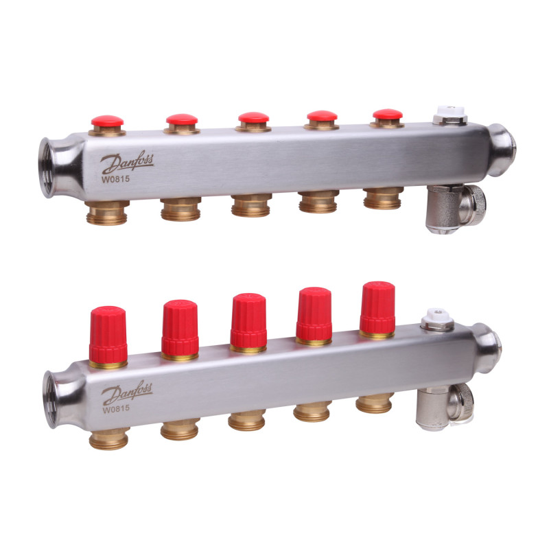 Danfoss SSM-5 (088U0805) Колектор з нержавіючої сталі без ротаметрів