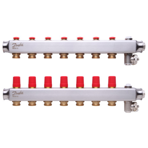 Danfoss SSM-7 (088U0807) Коллектор из нержавеющей стали без ротаметров