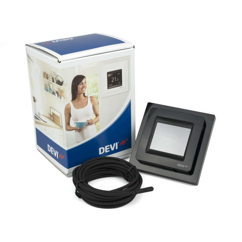 Програматор добовий для теплої підлоги DEVIreg Touch 140F1069 (чорний)