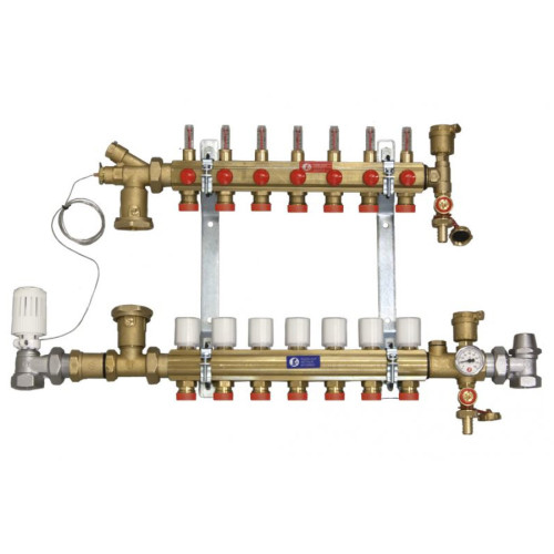 Giacomini R557FY003 – Збірний колектор із витратомірами 1" - 3 виходи