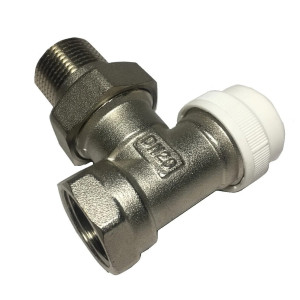 Кран для термоголовки 3/4" кутовий Gross