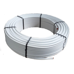 Труба металопластикова HERZ 16 x 2 PE-RT/AL/PE-HD FH біла (бухта 200 м)