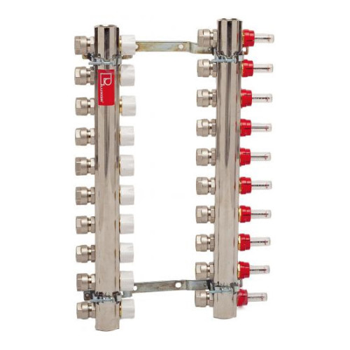 Коллектор в сборе Luxor (17400305) - 5 выходов с расходомерами и термоклапанами