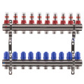 Колектор на 10 контурів Koer KR.1110-10 1"x10 з витратомірами 