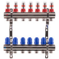 Коллектор на 7 контуров Koer KR.1110-07 1"x7 с расходомерами