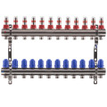 Коллектор на 12 контуров Koer KR.1110-12 1"x12 с расходомерами