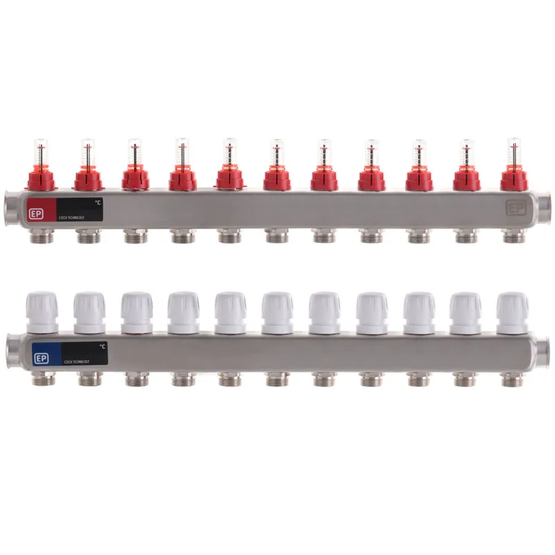 Коллектор на 11 контуров Europroduct EP.S1110-11 1" с расходомерами