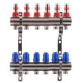 Колектор на 6 контурів Koer KR.1110-06 1"x6 з витратомірами   