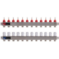 Коллектор на 12 контуров Europroduct EP.S1110-12 1" с расходомерами