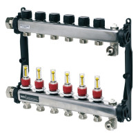 Колектор TECE HKV 2 з ротометрами, 1" з нержавіючої сталі