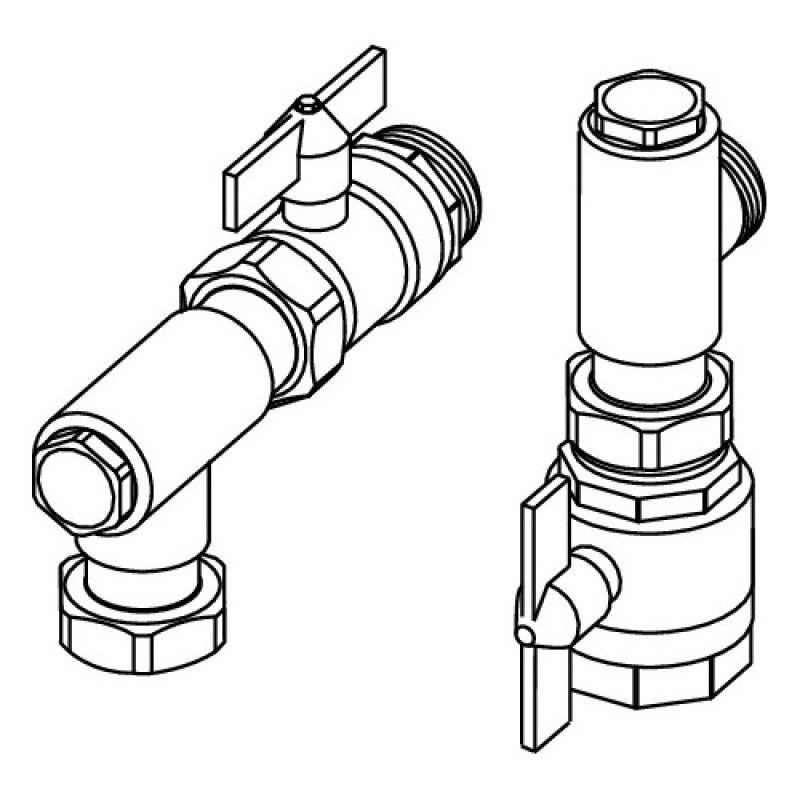 Група приєднання TECEfloor колектора, кутова Rp 3/4" x R 1" (77381002)