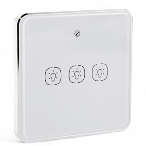 Розумна кнопка-вимикач Tervix Pro Line ZigBee Touch Switch, 3 клавіші, сенсорна (438031) 