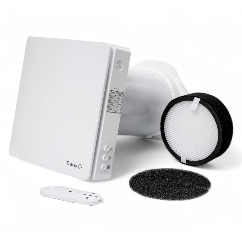 487421 Побутовий рекуператор повітря з датчиком СО2 Tervix Pro Line ECO Pair Plus WiFi